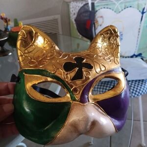 Vintage Mardi Gras Cat Mask